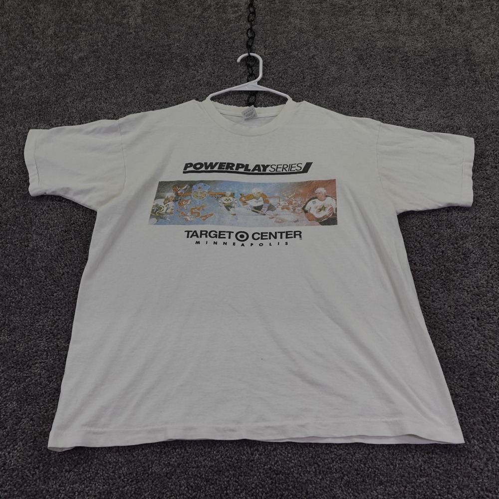 Fruit of the Loom T Shirt Mens Extra Large White Powerplay Series Target Center